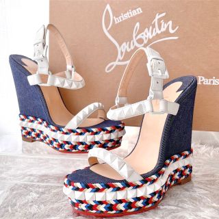 ルブタン(Christian Louboutin) サンダル(レディース)（デニム）の通販 ...