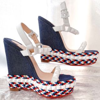 Christian Louboutin - ルブタン スタッズ ウェッジ カタクロウ