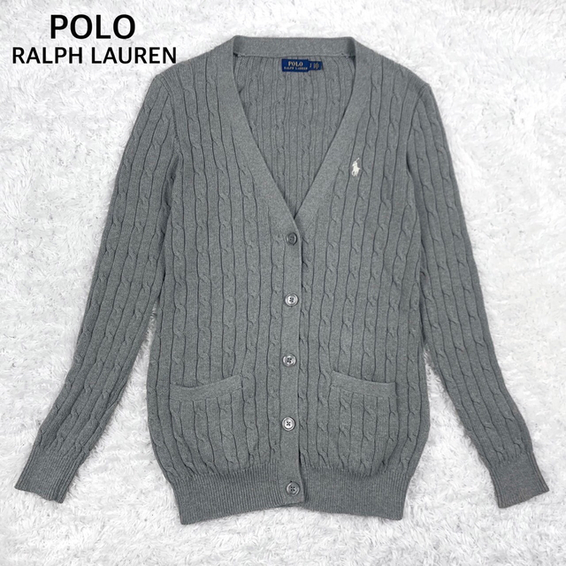 POLO RALPH LAUREN - 【極美品】ポロ ラルフローレン グレー ケーブル