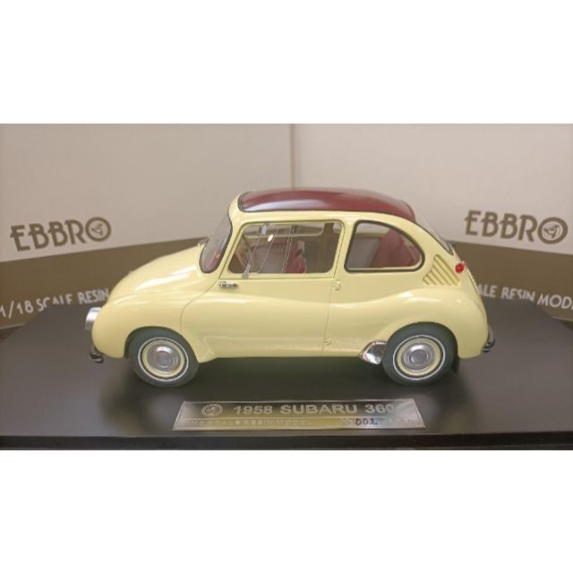 ミニカー 1/18 スバル 360 1958 イエロー