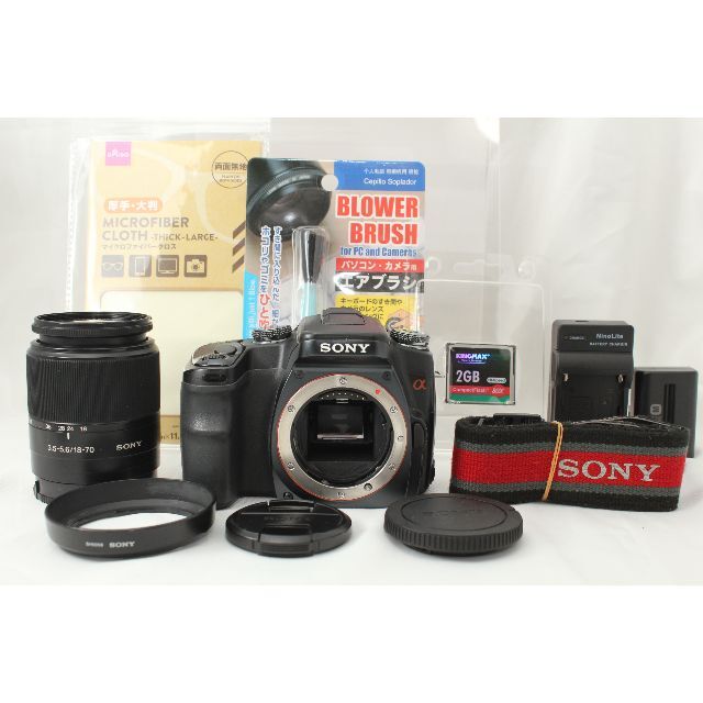 SONY α100 (DSLR-A100)★本格一眼レフデビュー★付属品多数