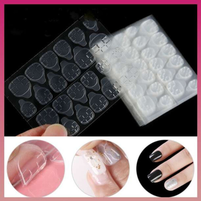 SALE/87%OFF】 ネイル グミシール チップ 両面 テープ 強力 シール つけ爪 セルフ 透明 強力 ネイルチップ 両面テープ グミシール 両面シール つけ爪