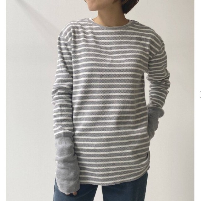 L'Appartement DEUXIEME CLASSE(アパルトモンドゥーズィエムクラス)の【ちい太様専用】GOOD GRIEF Border Thermal Top レディースのトップス(カットソー(長袖/七分))の商品写真