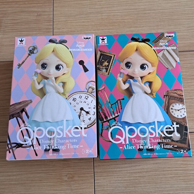 BANPRESTO(バンプレスト)の未開封　Qposket フィギュア　ALICE thinking time ２種 エンタメ/ホビーのフィギュア(その他)の商品写真