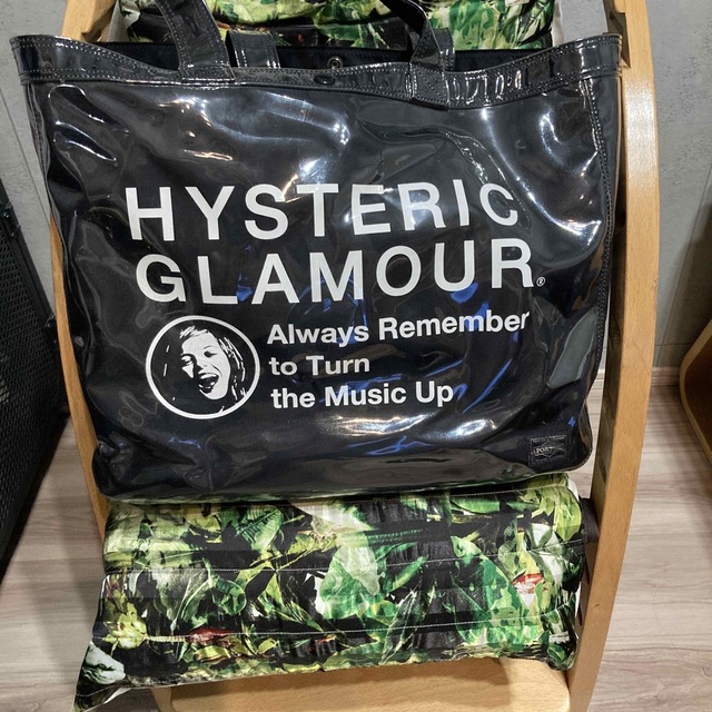 HYSTERIC GLAMOUR(ヒステリックグラマー)のレア　Porter✖️ヒスコラボ　ビニールトートバック メンズのバッグ(トートバッグ)の商品写真