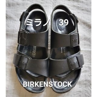 ビルケンシュトック(BIRKENSTOCK)のビルケンシュトック39　サンダル　黒(サンダル)