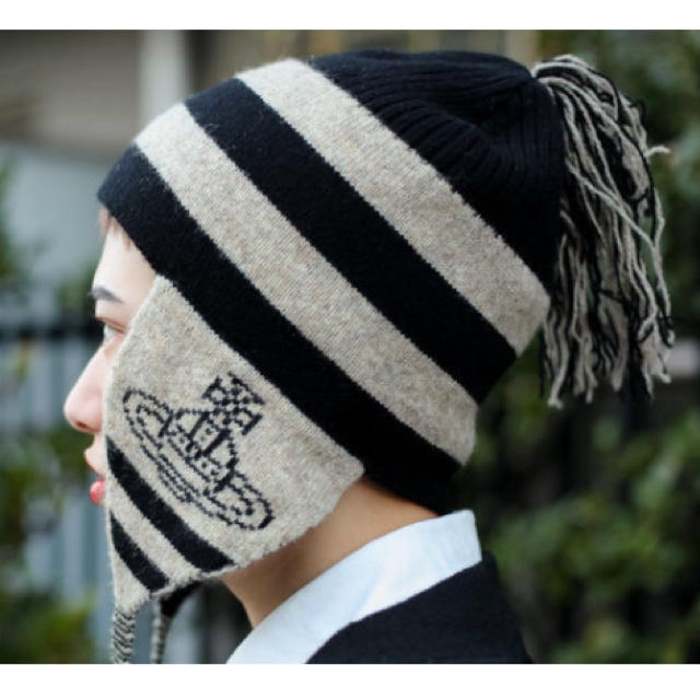 vivienne westwood☆廃盤正規品☆耳当て付きニット帽(復刻前