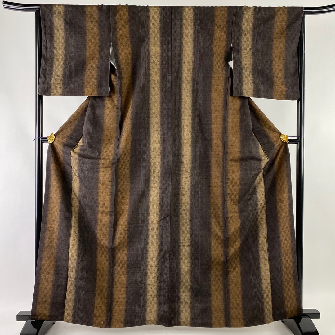 日本売れ筋 紬 美品 名品 身丈164cm 裄丈65cm 正絹 【中古】 着物