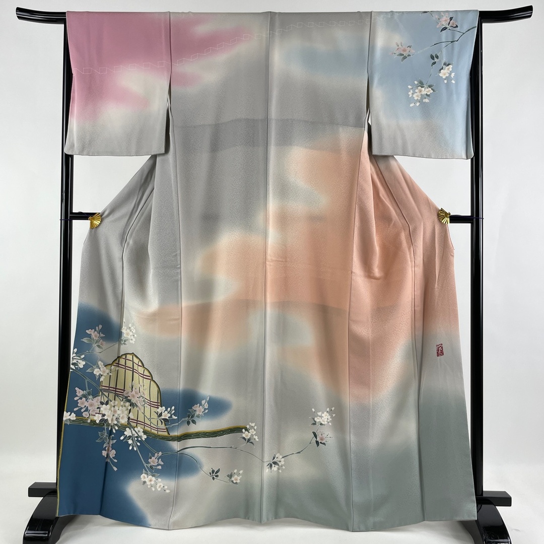 訪問着 美品 逸品 身丈164cm 裄丈66cm 正絹