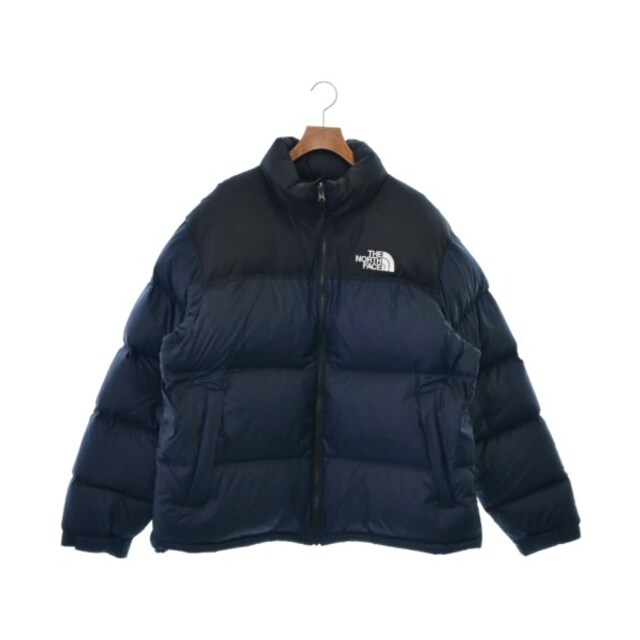 THE NORTH FACE ダウンジャケット/ダウンベスト XL 紺x黒