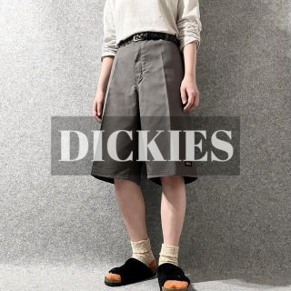 ディッキーズ(Dickies)の【ディッキーズ】ワイド ルーズ ワーク ショーツ ハーフパンツ グレー W38(ショートパンツ)