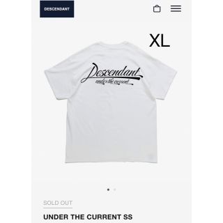 ディセンダント(DESCENDANT)のDESCENDANT UNDER THE CURRENT 白 XL 新品未使用(Tシャツ/カットソー(半袖/袖なし))