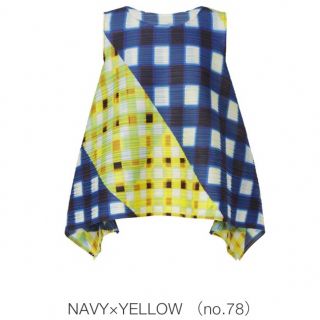 プリーツプリーズイッセイミヤケ(PLEATS PLEASE ISSEY MIYAKE)のPLEATS PLEASE ISSEY MIYAKE CHECK BLUE(カットソー(半袖/袖なし))