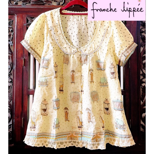 franche lippee(フランシュリッペ)のフランシュリッペ お引越し サーカス 動物 ブラウス Tシャツ フォーマル レディースのトップス(シャツ/ブラウス(半袖/袖なし))の商品写真