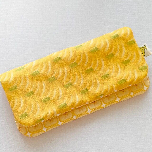 再☆ふんわり8重ガーゼハンカチ 23×23 BANANA☆バナナ×スライスバナナの通販 by jun's shop|ラクマ