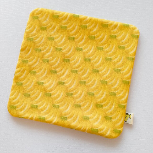 再☆ふんわり8重ガーゼハンカチ 23×23 BANANA☆バナナ×スライスバナナの通販 by jun's shop|ラクマ