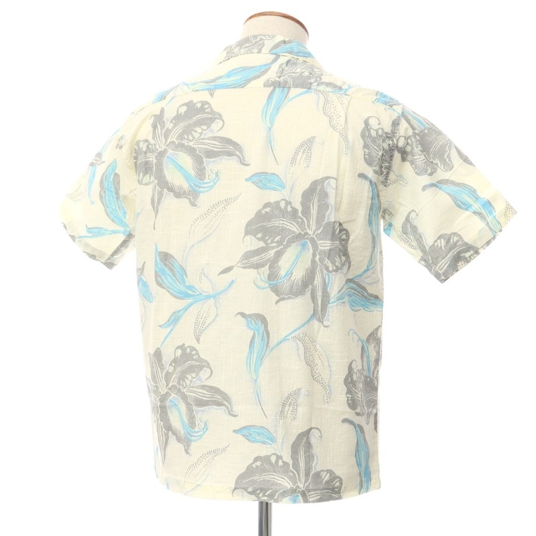 【中古】【未使用】サンサーフ SUN SURF コットンリネン ハイビスカス柄 半袖シャツ オフホワイトxグレーxライトブルー【サイズM】【メンズ】 【未使用】サンサーフ SUN SURF コットンリネン ハイビスカス柄 半袖シャツ オフホワイトxグレーxライトブルー【サイズM】【メンズ】
