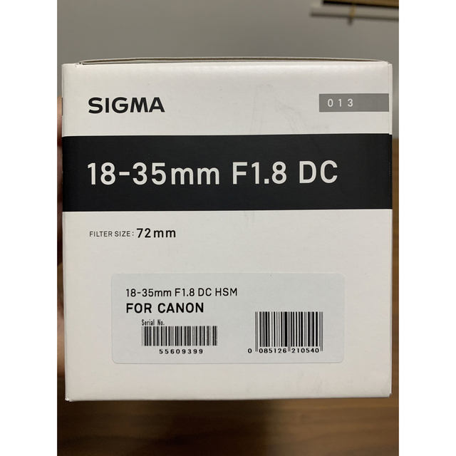 SIGMA(シグマ)のSIGMA Art 18-35mm F1.8 DC HSM (キヤノンEF用) スマホ/家電/カメラのカメラ(レンズ(ズーム))の商品写真