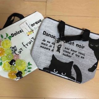 保冷バッグ。可愛い猫ちゃん。新品タグ付き！(エコバッグ)