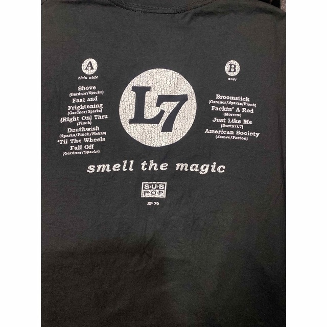 激レア L7 Tシャツ ハンドTシャツ XL エルセブン ブラック