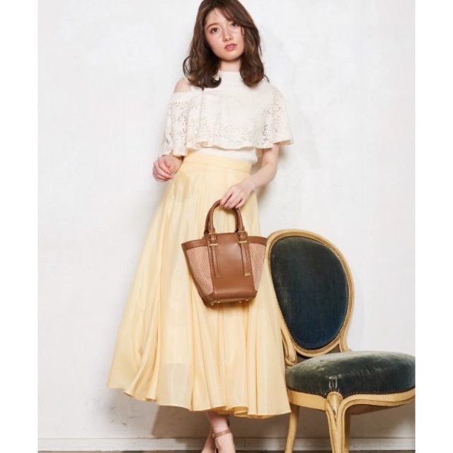 Noela(ノエラ)のNoela ノエラ シャイニーフレア切替スカート レディースのスカート(ロングスカート)の商品写真
