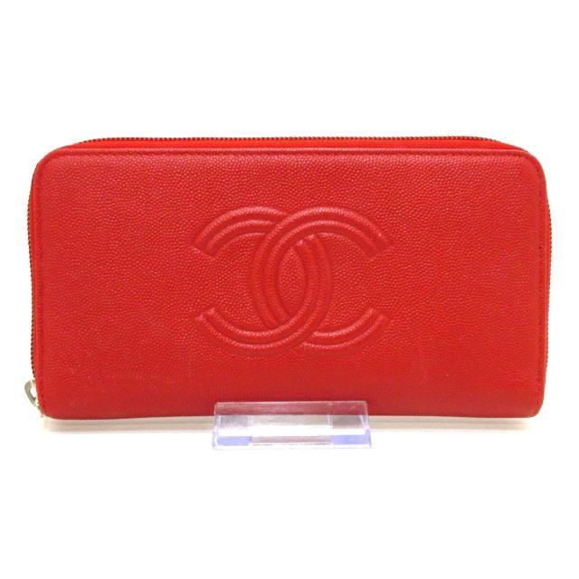 堅実な究極の 長財布 CHANEL(シャネル) - CHANEL - レッド A70266 財布