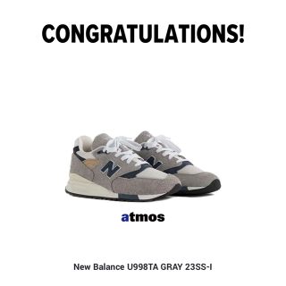 ニューバランス(New Balance)の【26.5cm】New Balance 998 "Gray/Navy"(スニーカー)