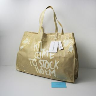 アクネストゥディオズ(Acne Studios)の未使用 保管品 2021SS Acne Studios アクネストゥディオス Oilcloth Tote Bag オイルクロス トートバッグ/ベージュ【2400013319478】(トートバッグ)