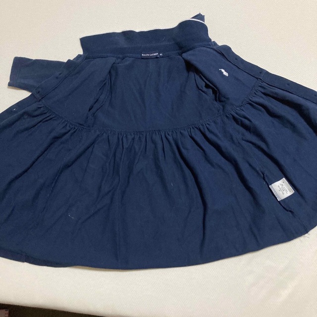 Ralph Lauren(ラルフローレン)のラルフローレン80女の子ワンピース訳あり キッズ/ベビー/マタニティのベビー服(~85cm)(ワンピース)の商品写真