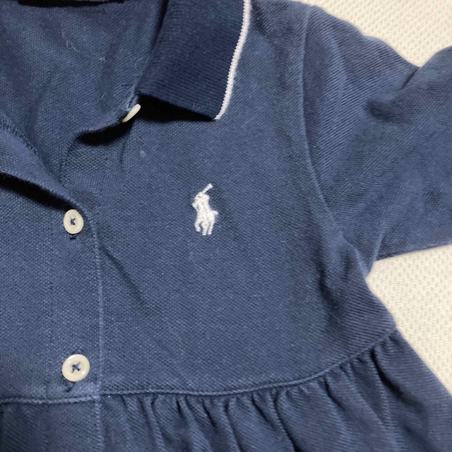 Ralph Lauren(ラルフローレン)のラルフローレン80女の子ワンピース訳あり キッズ/ベビー/マタニティのベビー服(~85cm)(ワンピース)の商品写真