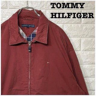 トミーヒルフィガー(TOMMY HILFIGER)の裏地チェック★トミーヒルフィガーTOMMYHILFIGERブルゾン刺繍胸ロゴ 綿(ブルゾン)