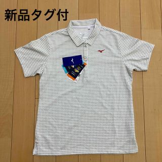 ミズノ(MIZUNO)のミズノ　MIZUNO ポロシャツ　レディース　新品タグ付　グレー　Lサイズ(ウエア)