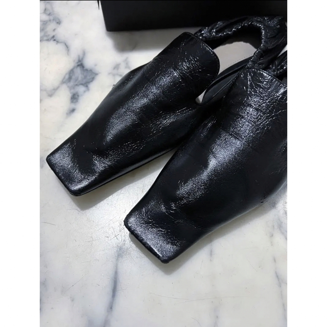 new bottega フラット スクエアトゥ パンプス Nero 37