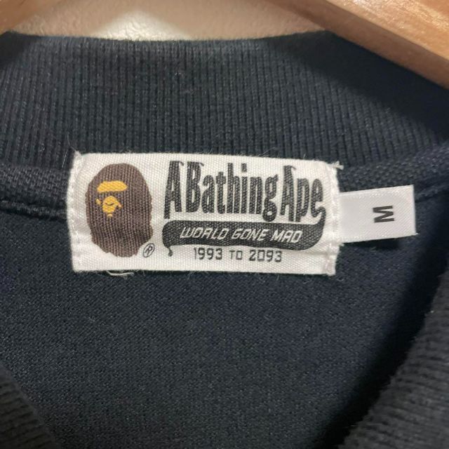 A BATHING APE(アベイシングエイプ)のA Bating Ape エイプ　ポロシャツ　ブラック　M メンズのトップス(ポロシャツ)の商品写真