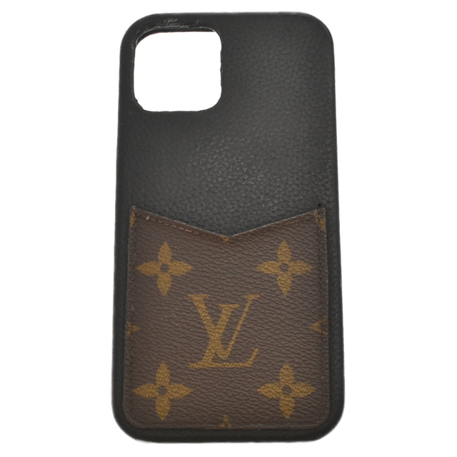 LOUIS VUITTON(ルイヴィトン)のLOUIS VUITTON ルイヴィトン iPhone12/12 Pro CASE BUMPER MONOGRAM M80080/BC0221 アイフォーン12/12プロ用 バンパーモノグラムPVCレザーケース 携帯ケース ブラウン/ブラック スマホ/家電/カメラのスマホアクセサリー(iPhoneケース)の商品写真