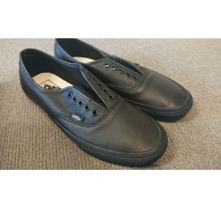 オーセンティック(AUTHENTIC（VANS）)のvans authentic black leather バンズ オーセンティッ(スニーカー)