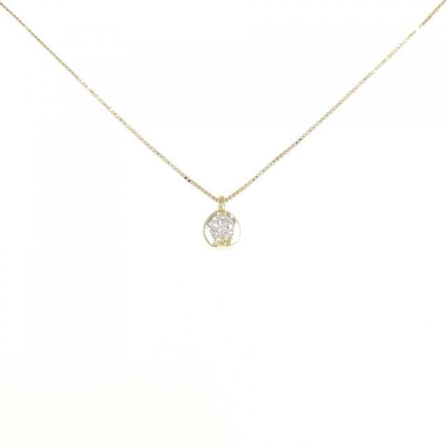 K18YG ダイヤモンド ネックレス 0.23CT - ネックレス