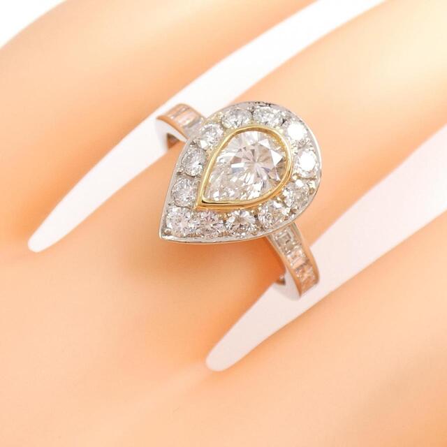 PT/750YG ダイヤモンド リング 0.70CT レディースのアクセサリー(リング(指輪))の商品写真