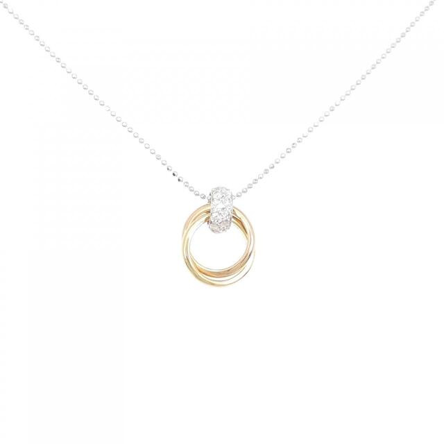 K18スリーカラー ダイヤモンド ネックレス 0.50CT-