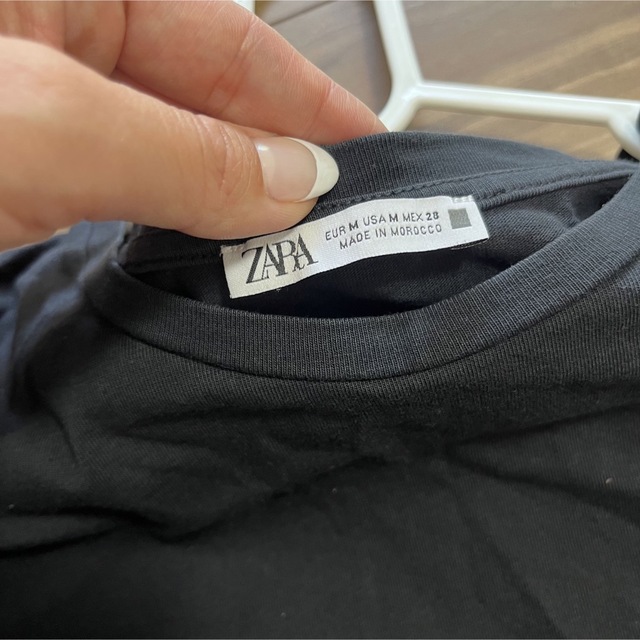 ZARA(ザラ)のZARA tシャツ レース レディースのトップス(Tシャツ(半袖/袖なし))の商品写真