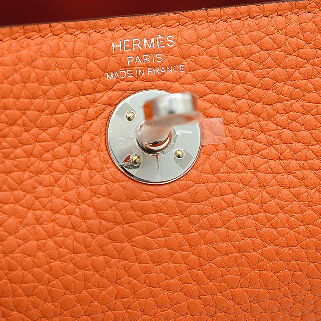 Hermes - エルメス リンディ ミニ トリヨンクレマンス オレンジ