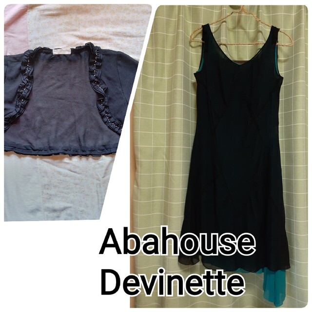 Abahouse Devinette(アバハウスドゥヴィネット)のAbahouse DevinetteシアーワンピースとAnySiSボレロのセット レディースのフォーマル/ドレス(ミディアムドレス)の商品写真