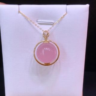 天然】スターローズクォーツ ペンダントトップ k18 16mmの通販 by Rui