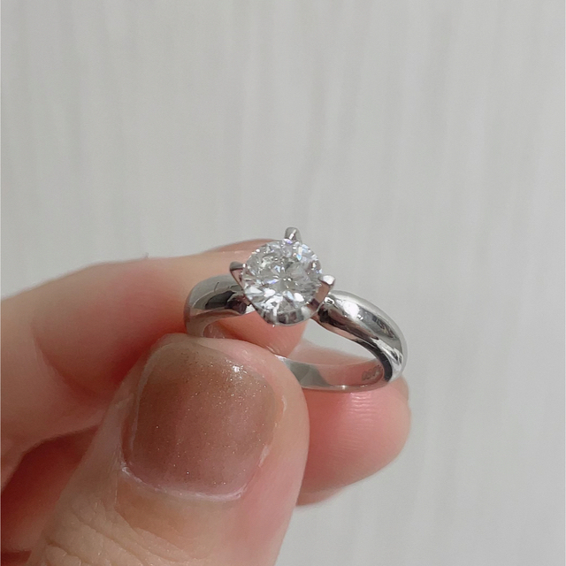 ジュエリーマキ(ジュエリーマキ)のジュエリーマキ　プラチナ台ダイヤモンドリング　約0.8ct 7号 レディースのアクセサリー(リング(指輪))の商品写真