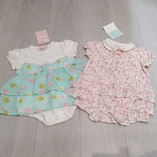 ベベ(BeBe)の【タグ付き】新品未使用/子供服まとめ売り/ベビー服セット売り/70/女の子(ロンパース)