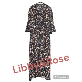 Libby&Rose 花柄フレア ワンピース(ロングワンピース/マキシワンピース)