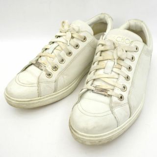 ジミーチュウ(JIMMY CHOO)のJIMMY CHOO / ジミー チュウ ■ ローカットスニーカー レザー 43 26.5cm メンズ / MEN / 男性 / ボーイズ / 紳士靴 / クツ / シューズ / SHOES ブランド 中古 [0990009339](スニーカー)