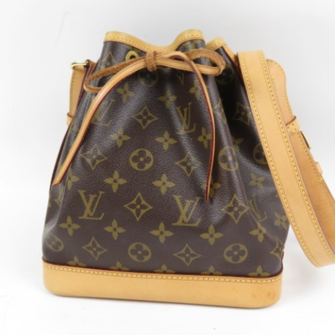 極美品 LOUIS VUITTON ルイヴィトン ミニノエ 巾着 モノグラム ショルダーバッグ PVC/ヌメ革 ブラウン