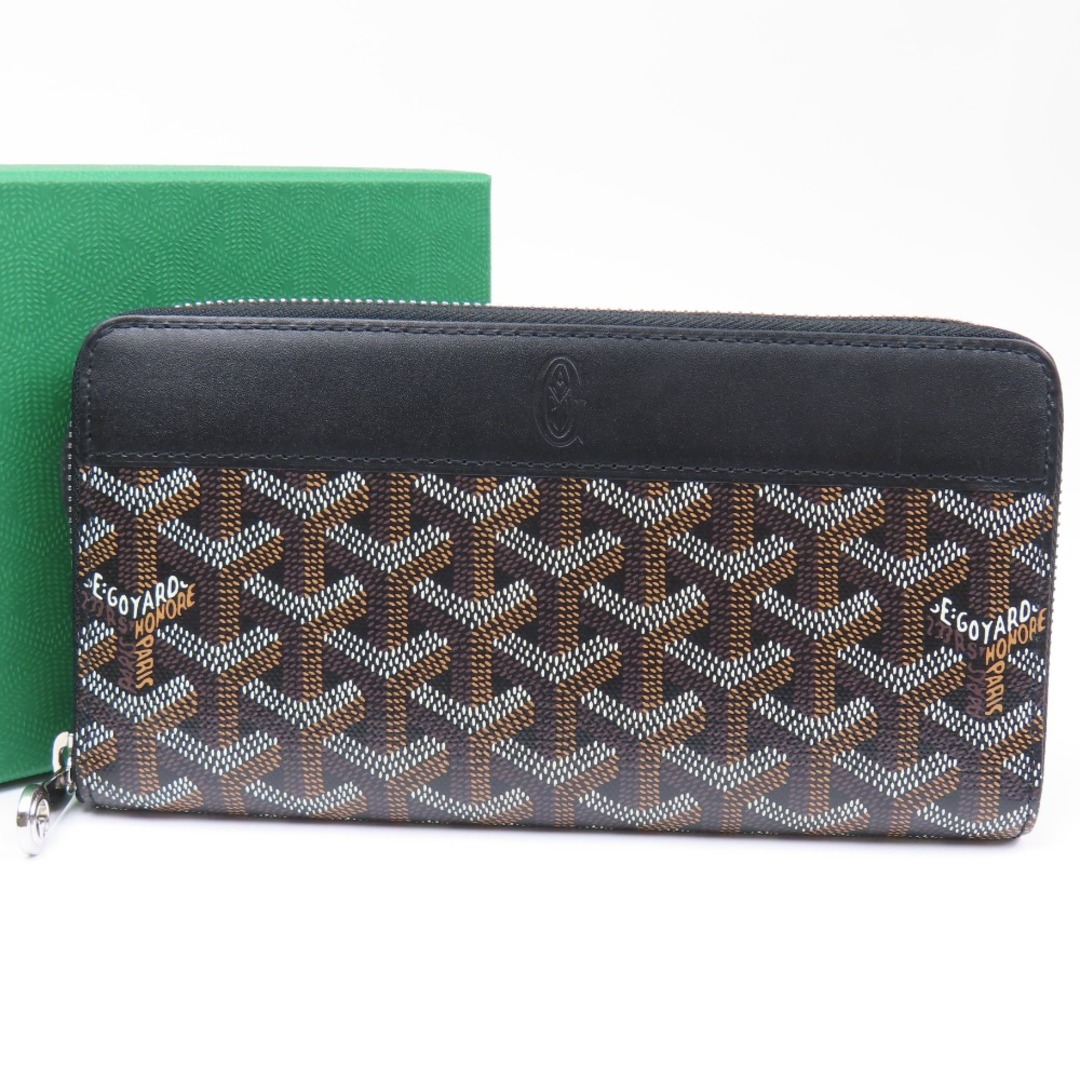 売れ筋ランキングも掲載中! GOYARD メンズ【中古】 ブラック コーティングキャンバス ラウンドファスナー長財布 ヘリンボーン柄 レディース ゴヤール GOYARD 新品同様美品 - 長財布