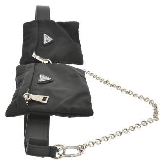 PRADA - PRADA プラダ チェーン付 ナイロン ベルトバッグ ウエスト